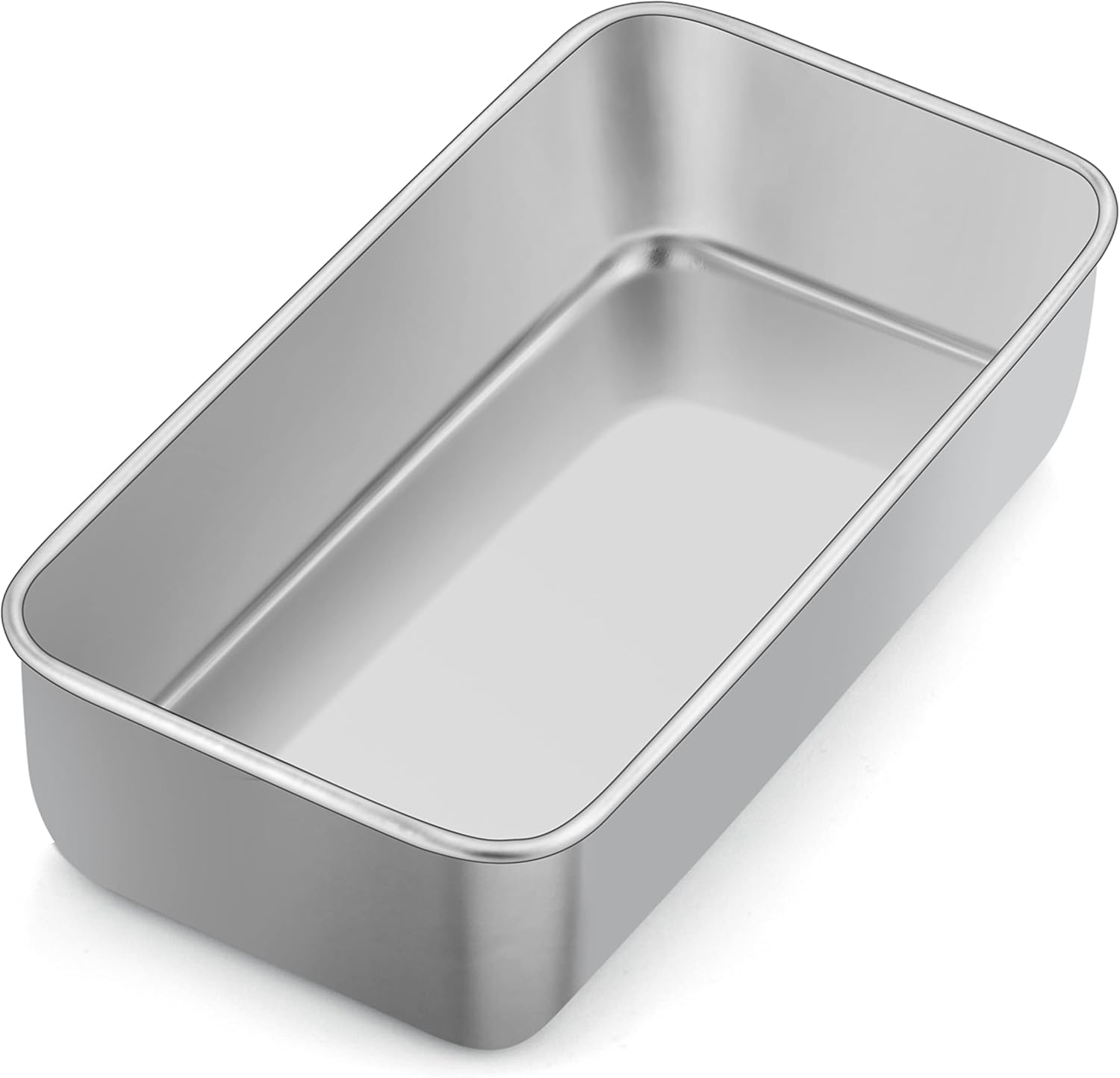 2Lb Stainless Steel Loaf Tin | Rust-Free, Non-Toxic | Perfect for Bread, Cake, Lasagna | Dishwasher Safe | 23.5X12.5X6.7Cm image number 3