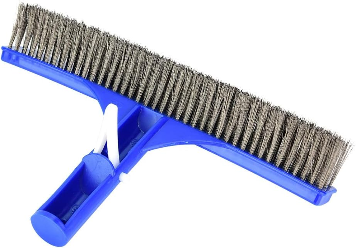 Pool Brush, Swimming Pool Wall Brush with High Density Steel Wire Bristles and 45 Degree Angled Handle for Effective Dirt Removal in Spa Pond Cleaning image number 6