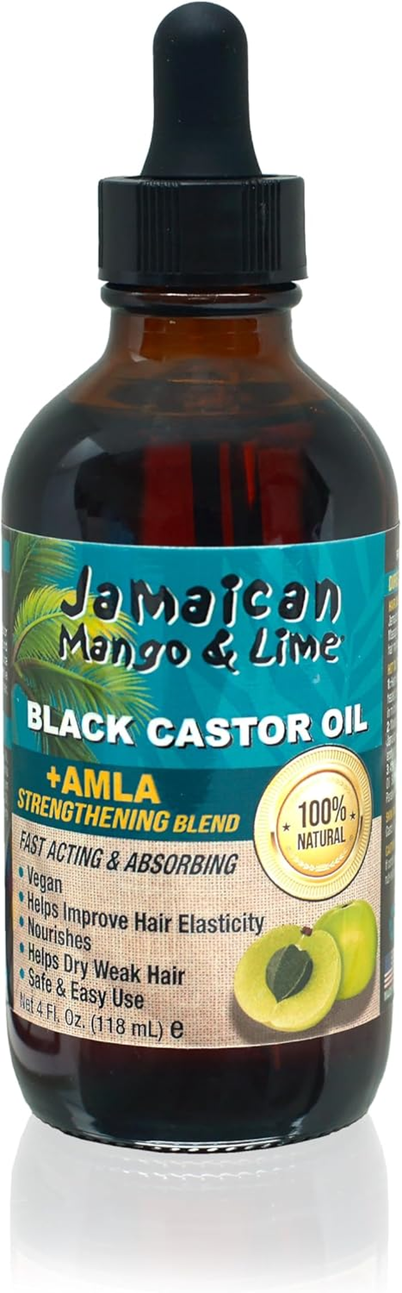 Jam. Mango & Lime Black Castor Oil Amla 4Oz image number 2