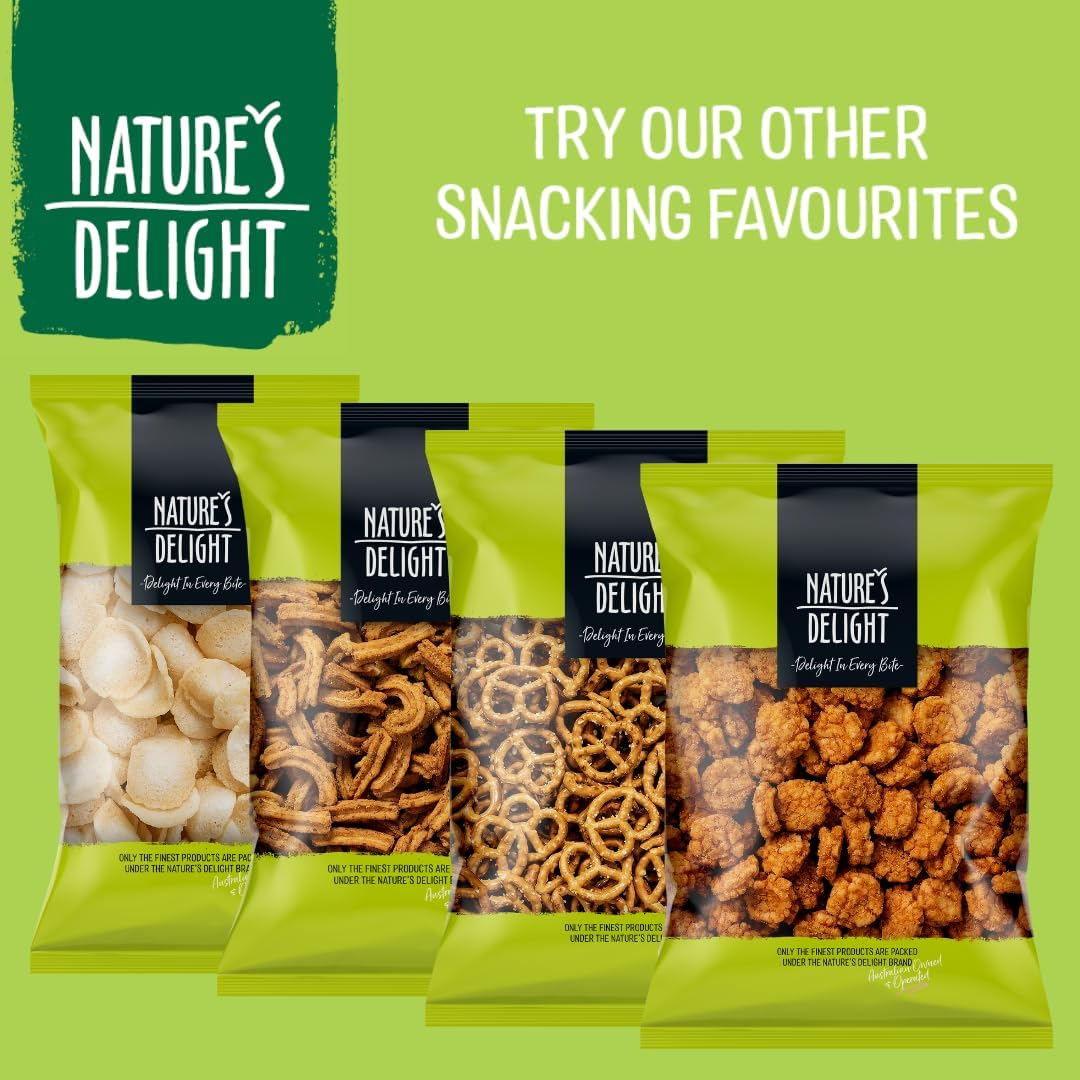 Nature&rsquo;S Delight Coloured Rice Crackers 200G &ndash; Crispy Rice Snacks Variety Pack, Light & Crunchy Rice Crisps for Everyday Snacking image number 6