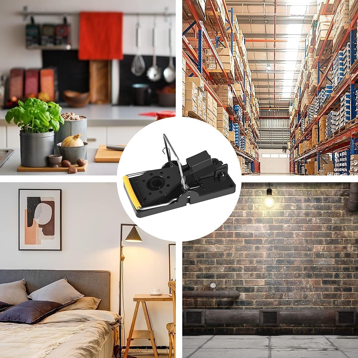 Reusable Quick Kill Mouse Traps &ndash; Instant Effective Indoor & Outdoor Plastic Mice Traps for Fast Rodent Control, Humane & Easy to Set（8Pcs ） image number 2