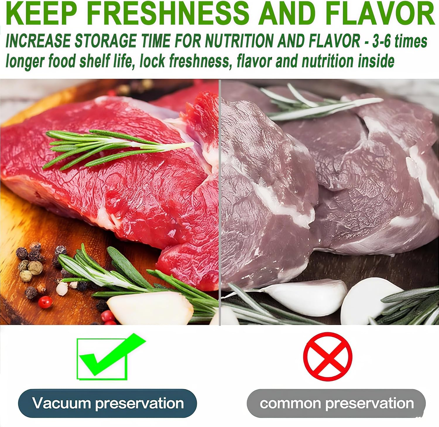 28Cmx6M 8 Pack Vacuum Food Sealer Roll Bags with BPA Free,Heavy Duty Vacuum Sealer Storage Bags Rolls,Cut to Size Roll,Great for Sous Vide Cooking, Leakproof Great for Long-Term Storage image number 4