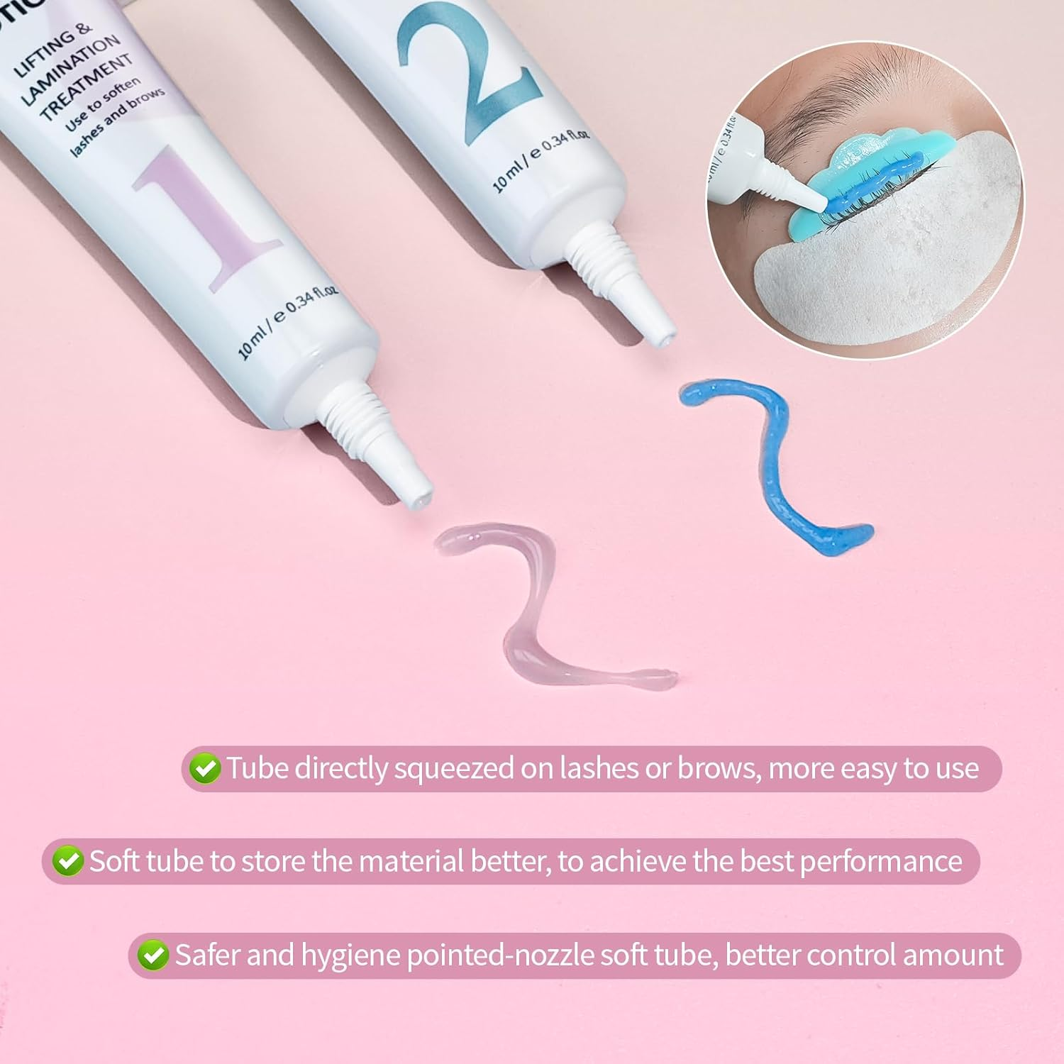 Lomansa Lash Lift Kit Eyelash Lift Kit for Lash Perm Natural Curling Lifting, with Detailed Instruction Complete Set for Women, Beginners, Salon Use image number 5