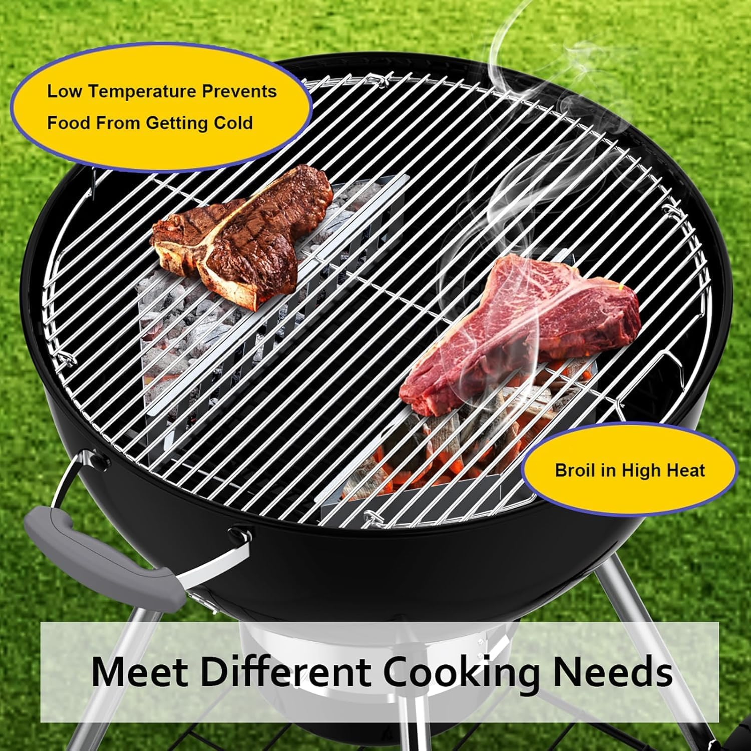 2 Pcs Charcoal Basket, Stainless Steel 0.8Mm Thick Charcoal Rack, Charcoal Tray, Charcoal Tray for Grilling,Suitable for Charcoal Balls and Wood Chips,Fits Most Barbecues and Most Kettle Grill