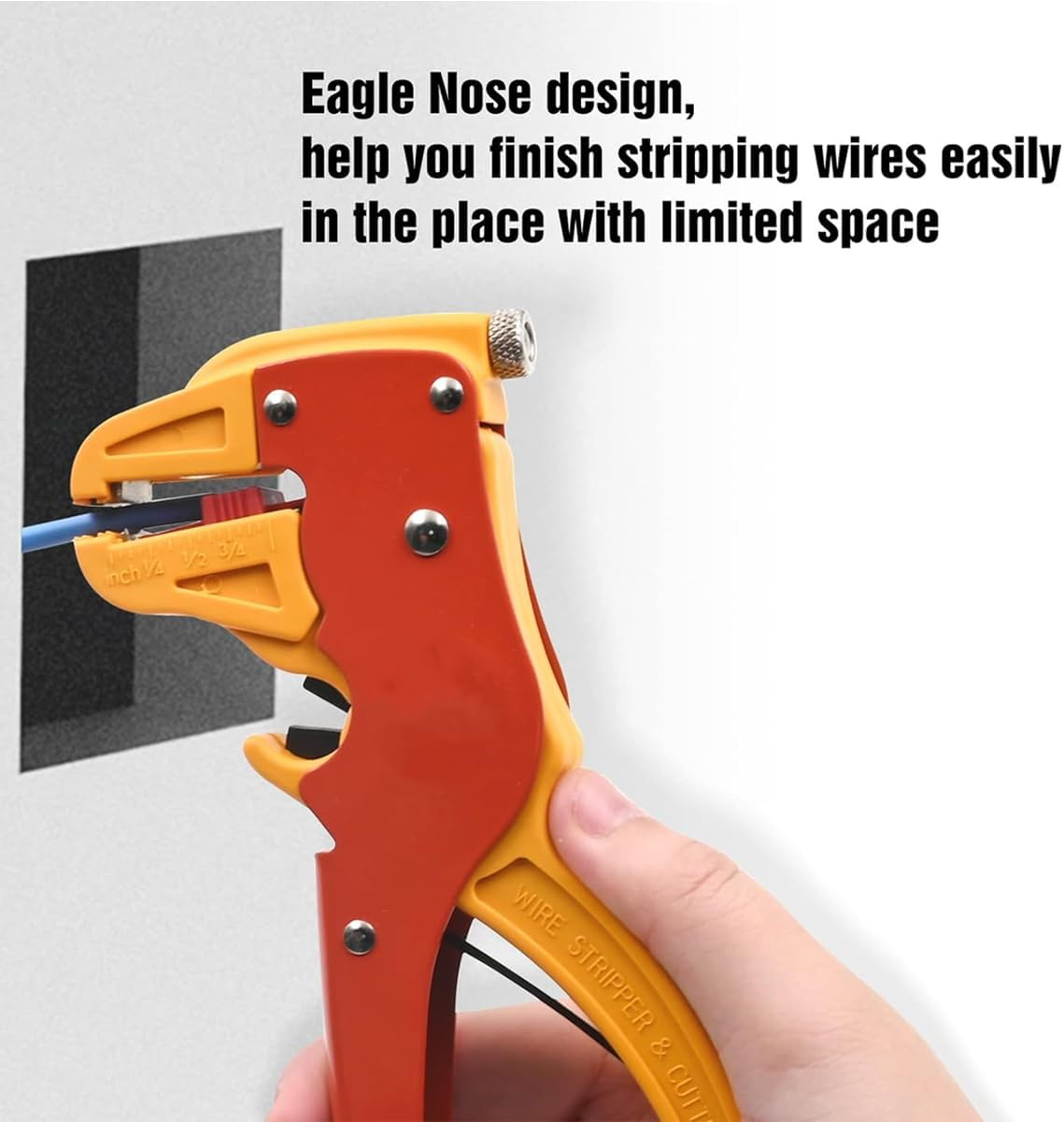 AIMALL 2In1 Multi-Function Wire Cutter & Stripper Tool 0.02In-0.24In (0.5Mm - 6.0Mm) Adjustable Precision Wire Stripping Tool with Comfortable Grip image number 5