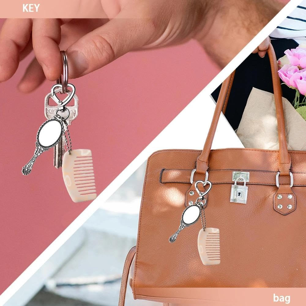 Acetate Keychain for Women Leopard Bag Charm Key Chain for Handbag Crossbody Bag Phone Car Keyring Accessory image number 1