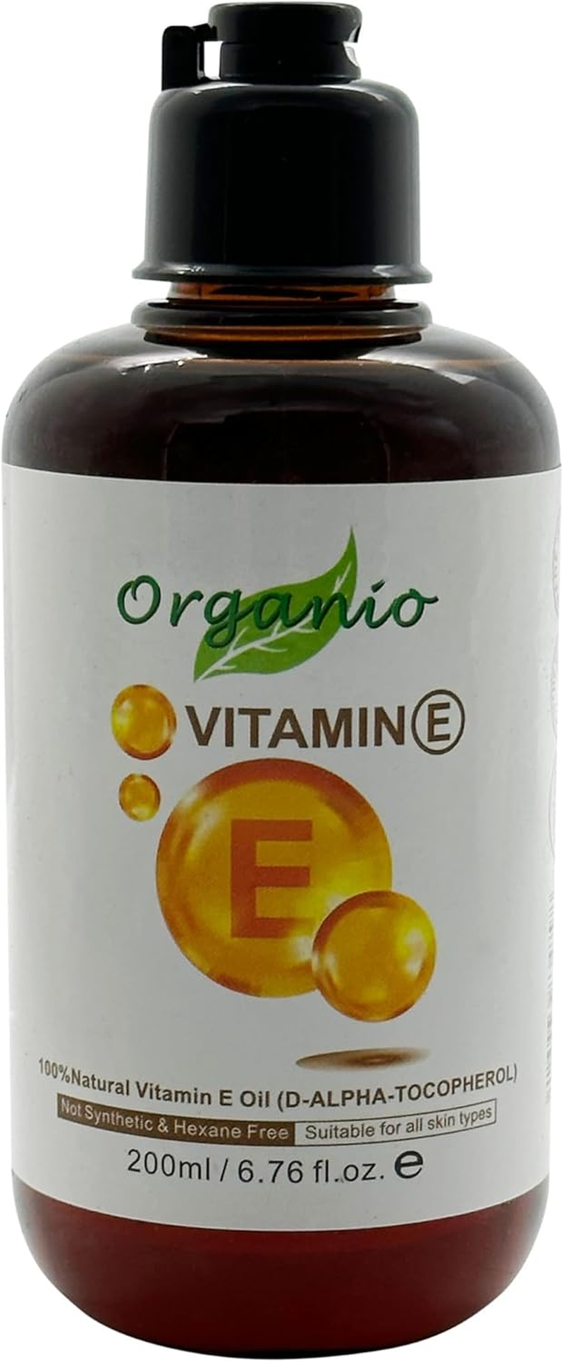 Natural Vitamin E Oil 100% Pure - (87% D-Alpha Tocopherol) Very Thick Oil (200Ml, without Pump) image number 6