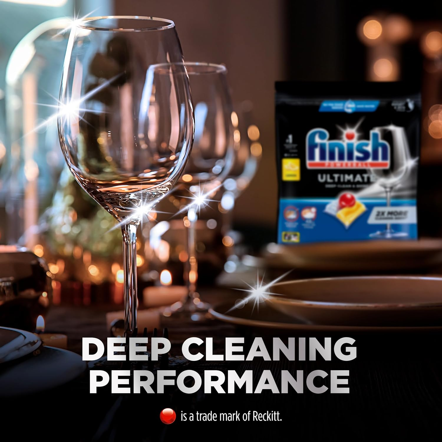 Finish Ultimate Dishwashing Tablets Lemon 34 Pack image number 4