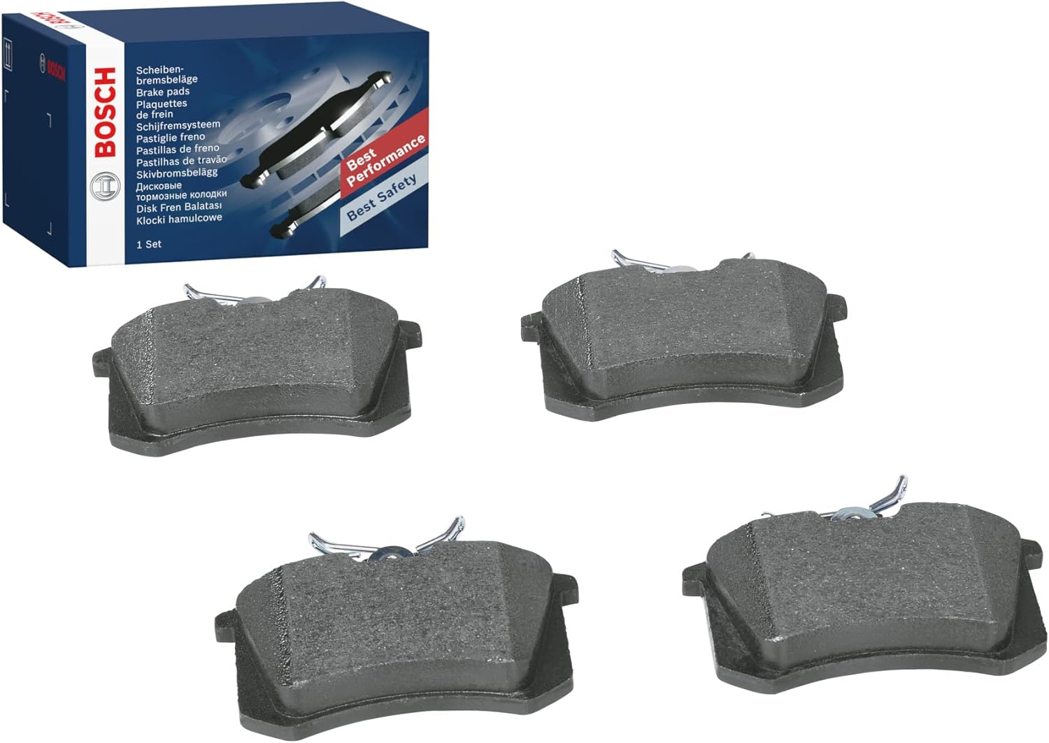 BOSCH BP1295 Blue Line Rear Brake Pad Set Fits VW Passat B7 1996-2022 (May Also Fit Other Vehicle Applications) image number 4
