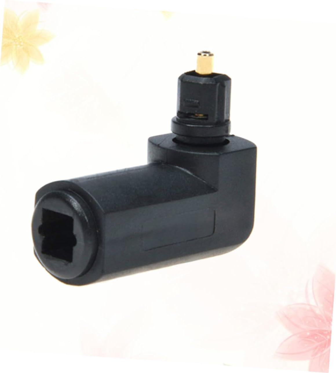 5-Pack 90-Degree Fiber Optic Adapter Male to Female Audio Connector for Home Theater and Sound Systems