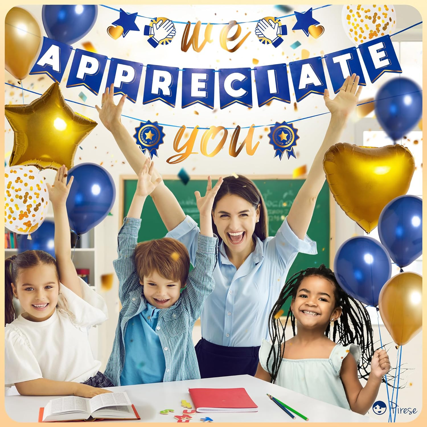 Pirese We Appreciate You Banner Decorations, Employee Appreciation Decorations, Thank You Sign, Staff Appreciation Banner, Thank You Banner, Team Appreciation Week image number 4