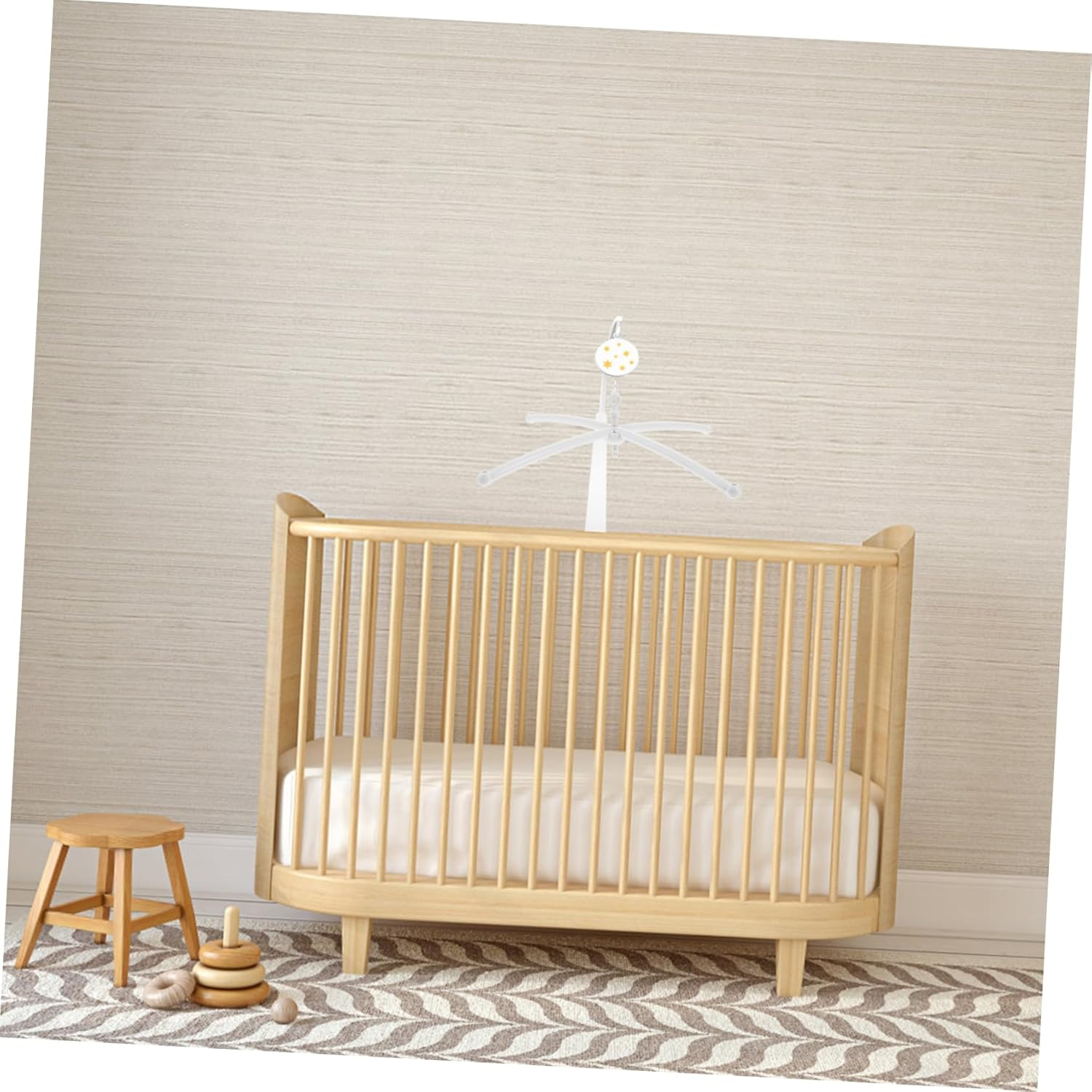 Toddmomy Crib Mobile Stand Bed Bell Holder Crib Bed Toy Bracket Bassinette Toys image number 4