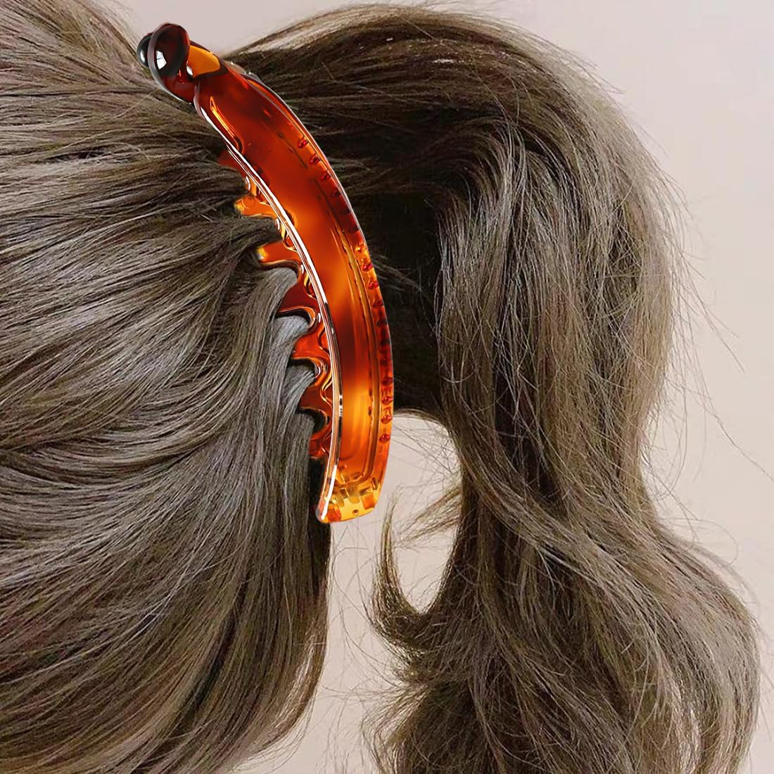 JEYORZY Set of 4 Banana Hair Clips, Banana Clips, Hair Holder, Ponytail Hair Clip, Hair Clip, Banana Clip, High Quality, Robust, for Tying Ponytails, Indispensable Beauty Accessory image number 1