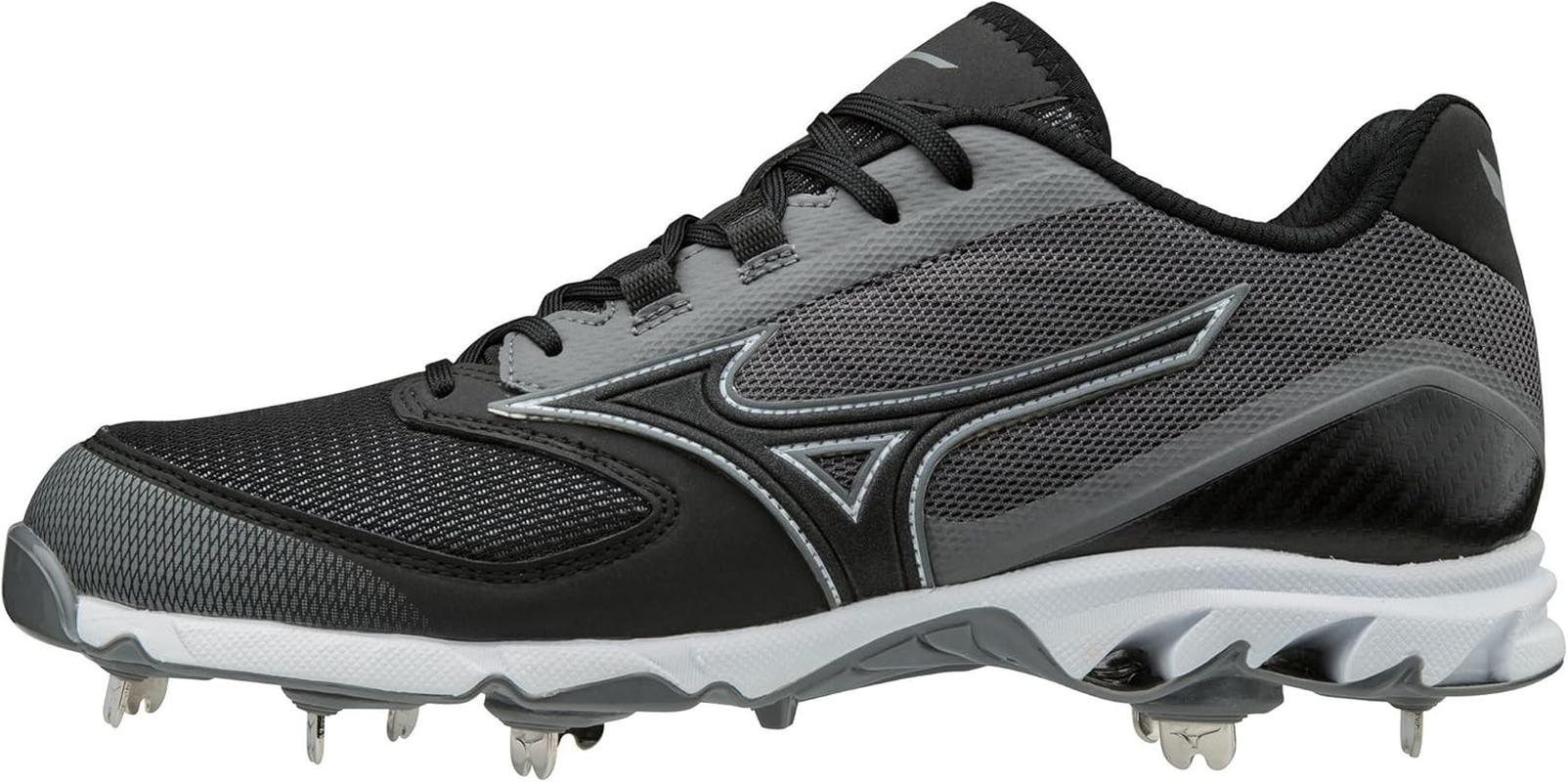 Mizuno Mens 9-Spike Dominant Ic Low Metal Baseball Cleat