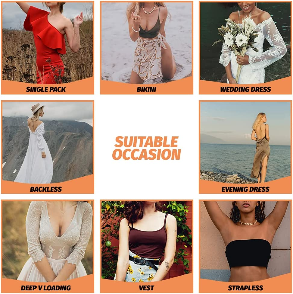 Boob Tape Nude plus for D Cup up Size, for Large Size DIY Boob Lift Job, Body Tape, Breast Lift Tape,Bra Tape,Foot Tape,Fabric Tape Medical Grade and Waterproof. Kim K'S Trick. image number 4