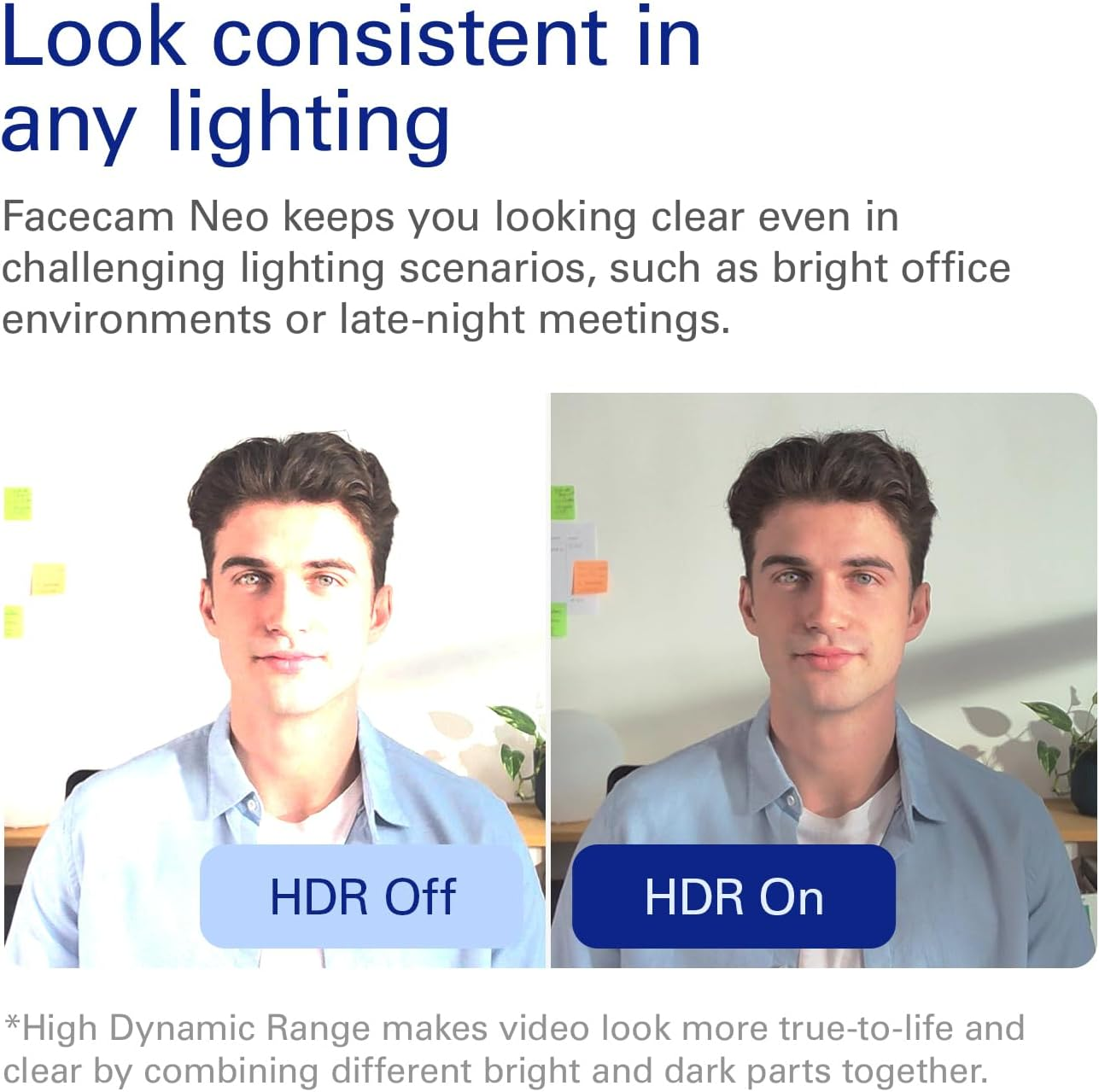 Elgato Facecam Neo &ndash; Full HD Webcam with Easy-Slide Privacy Shutter, Light Correction, for Video Calls, Streaming, Teams/Zoom/Slack/Obs/Twitch/Youtube, and More &ndash; Usb-C/Plug & Play on Pc/Laptop/Mac image number 3