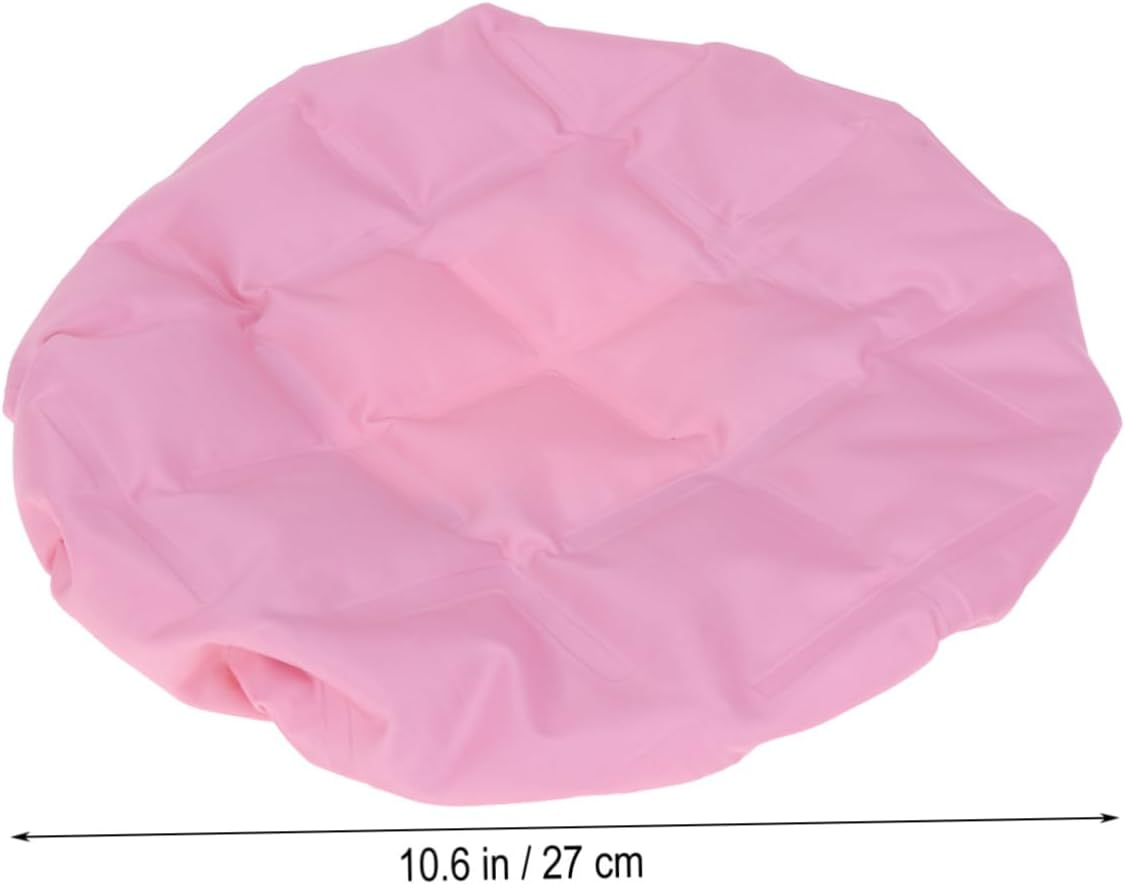 DECORNIJIA Thermal Hair Steamer Cap Pink Heated Hair Treatment Cap for Deep Conditioning Microwaveable Cordless for Home Use image number 5