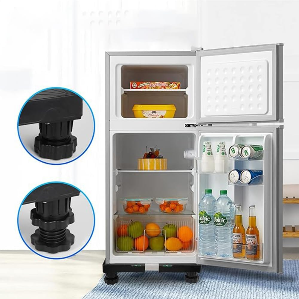 Universal Mobile Base Washing Machine Base with 4 Multi-Functional Heavy Duty Feet Adjustable Base for Adjustable Dryer Washing Machine and Refrigerator image number 3