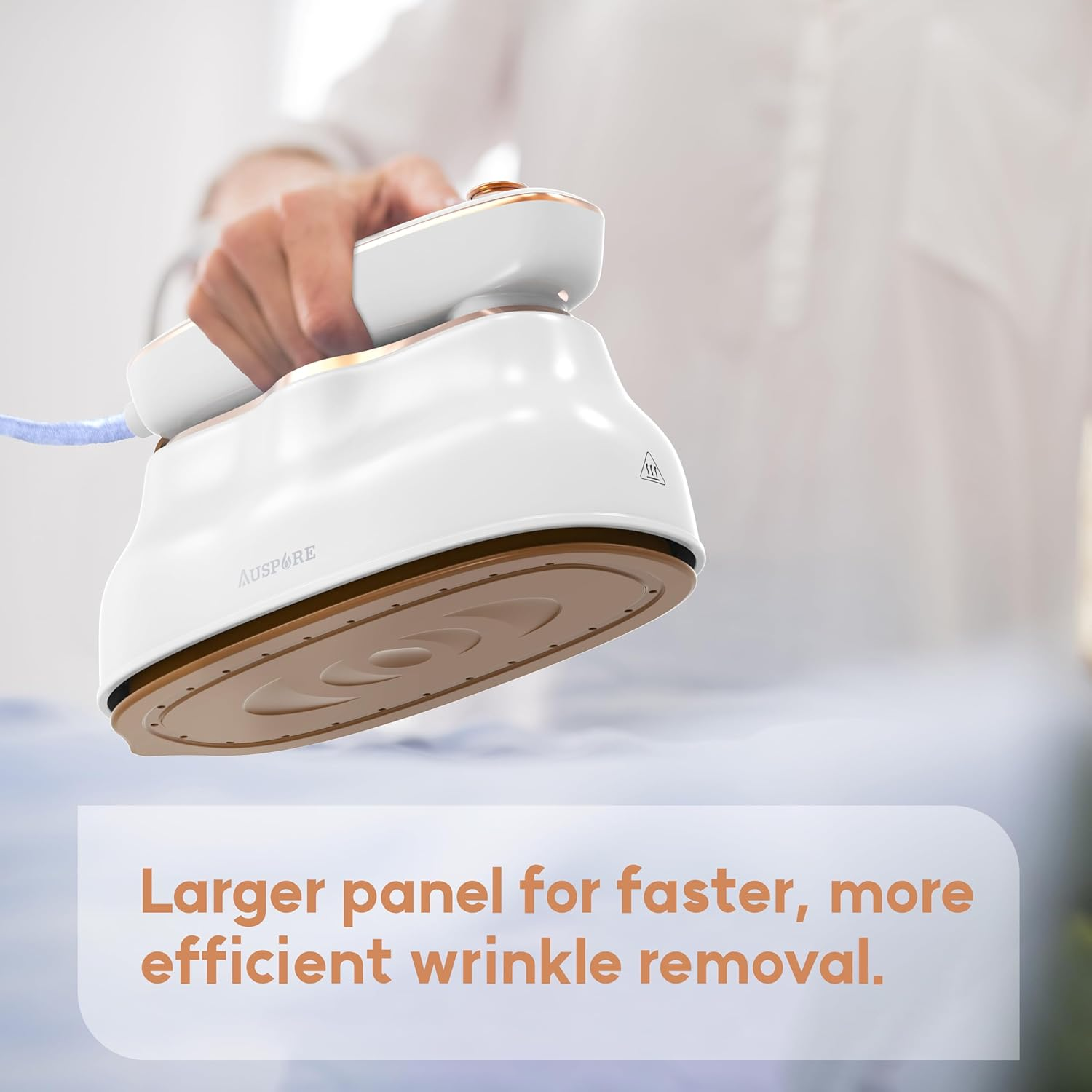 AUSPURE Garment Steamer, 2-In-1 Iron & Clothes Hand Steamer, With, 200Ml Water Tank, 3 Steam Levels, 22G/Min High Steam Output, 1430W, 20Sec Fast Heat-Up, Powerful Wrinkle Removal image number 1