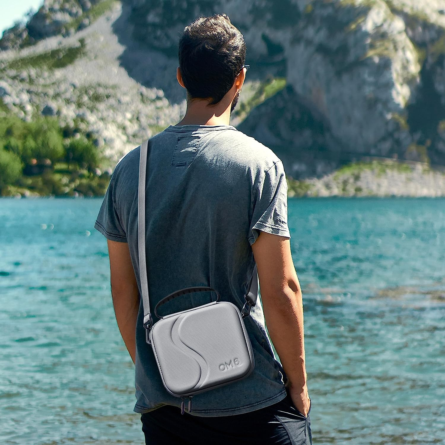 STARTRC Osmo Mobile 6 Case,Waterproof Portable Storge Shoulder Bag Travel Case for DJI Osmo Mobile 6 Gimbal Stabilizer Accessories image number 4