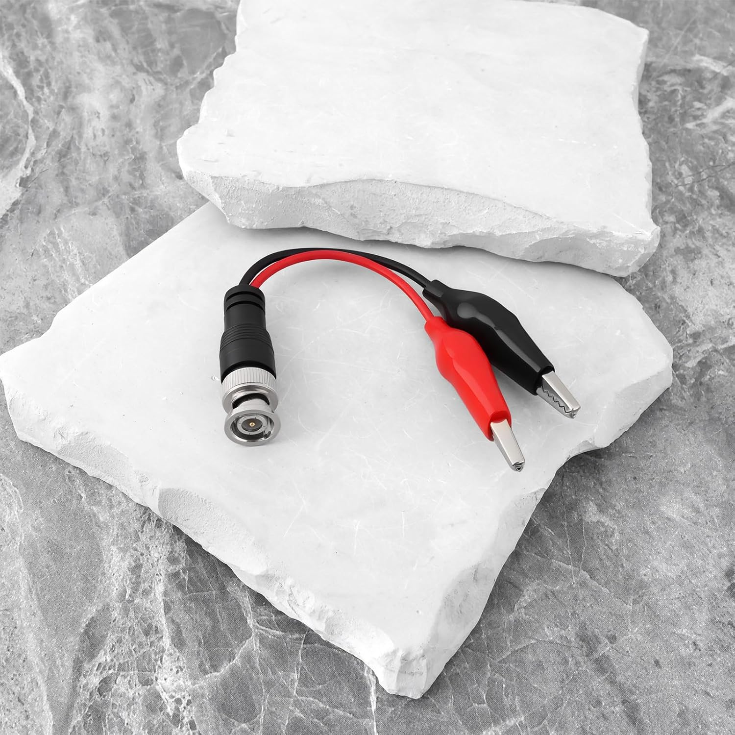 2Pcs BNC Male to Alligator Clip Test Leads 30VAC/60VDC 5A BNC Test Cable for Multimeter Video Surveillance, 170Mm image number 6