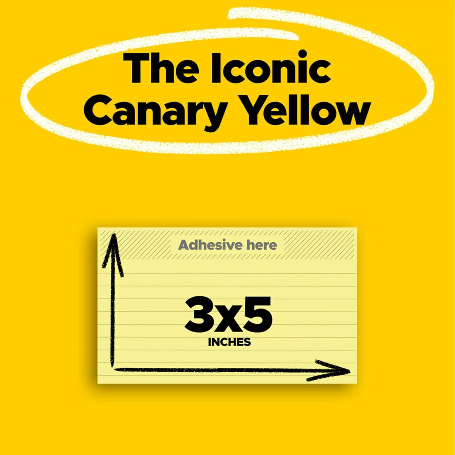 Post-It Notes 76Mm X 127Mm Canary Yellow Lined image number 4