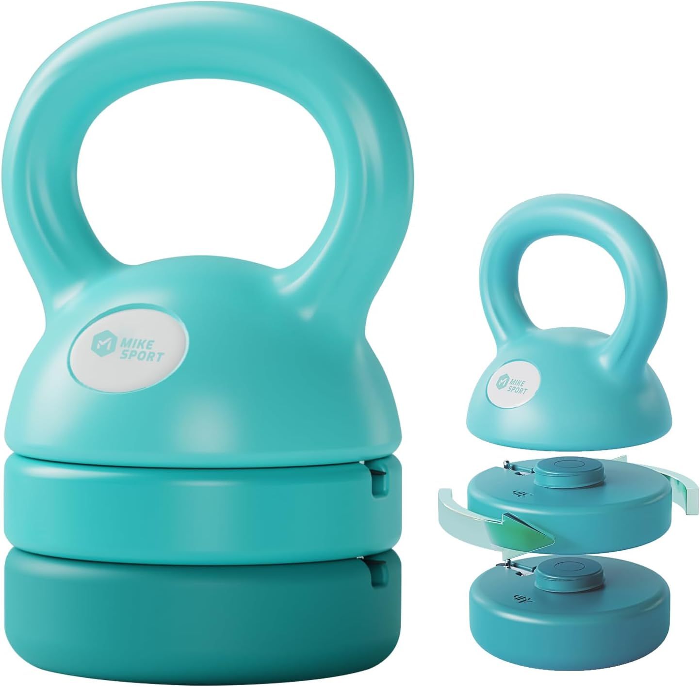 MIKE SPORT Adjustable Kettlebell Sets 3 in 1 (5Lb-12Lb) for Home Gym,Fitness,Workouts,Strength Training Equipment Exercise,Kettle Bell Weights Ideal for Beginners, Men,Women,Kids,Dumbbell Set image number 6