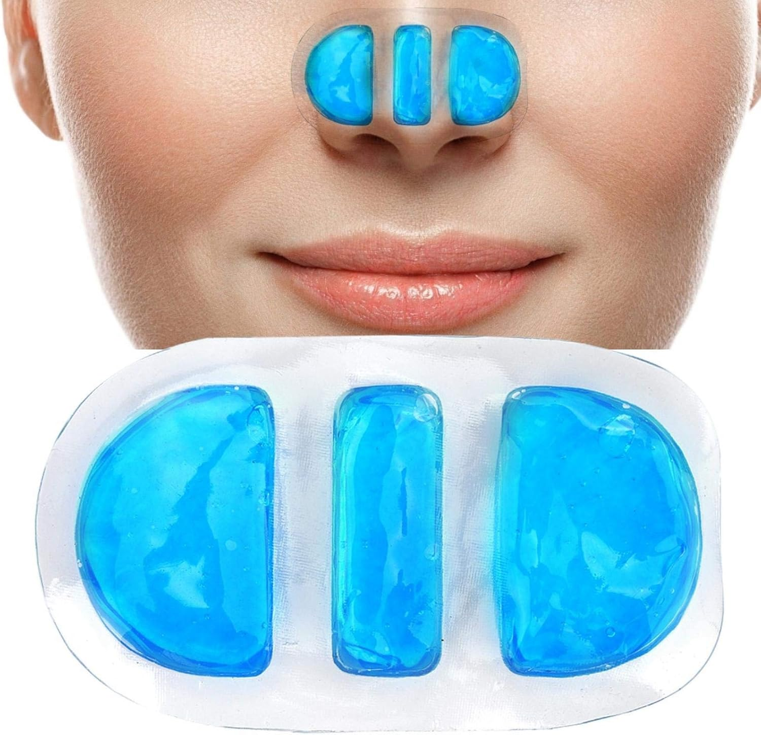 Gel Ice Packs for Injuries, Reusable Cold Compress Ice Packs, Flexible Ice Packs, Cold Pack for Pain Relief, Rehabilitation, Soft Touch Gel Cold Pack for Injury Part of Nose image number 4