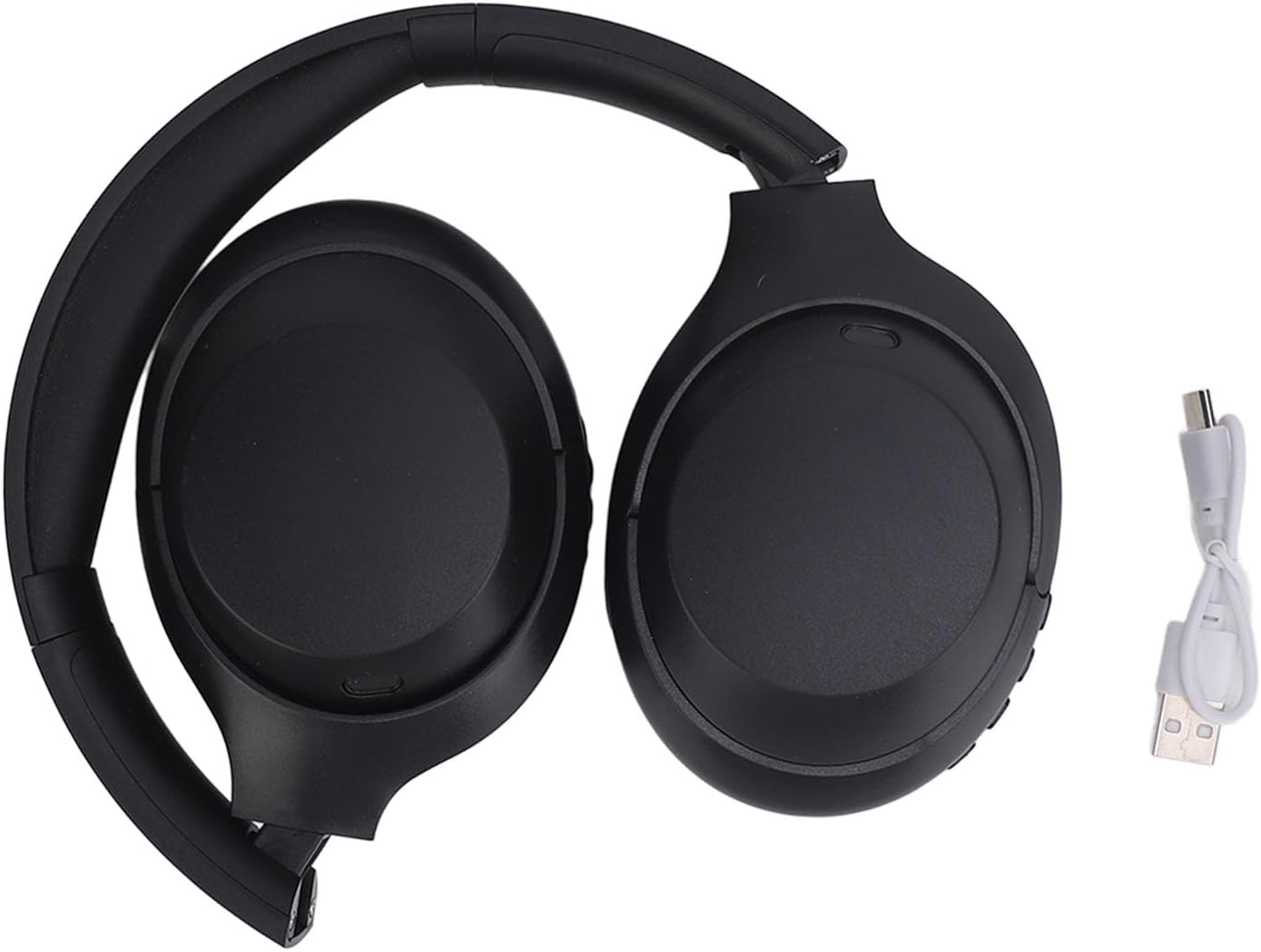 YUEHISY over Ear Wireless Headphones, Deep Bass Stereo over the Ear Headset with Foldable Deisgn, Comfortable Wear, for Travel Home Sport (Black) - Black image number 3