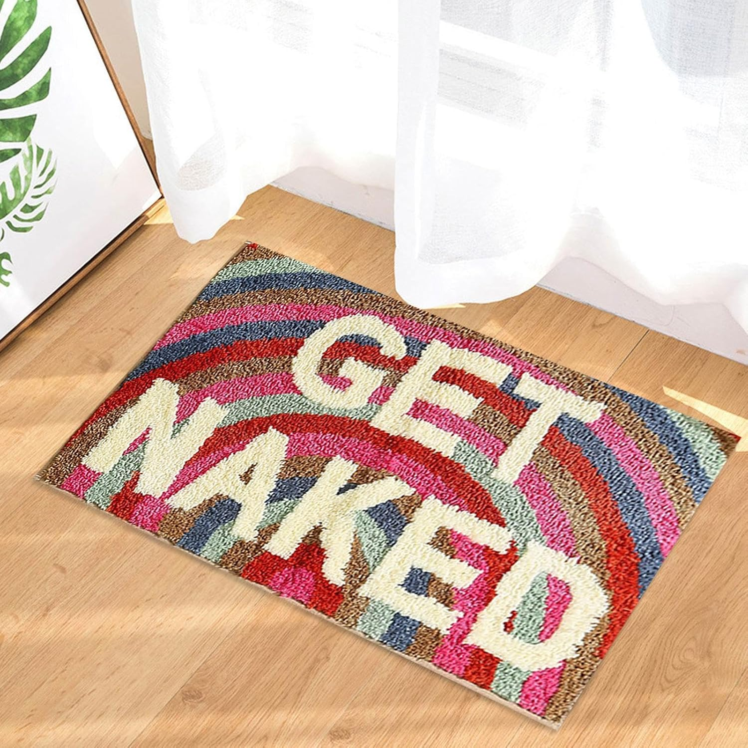 Super Absorbent Bathroom Mat - Funny Bathroom Floor Mat Carpet Rug - Fun Text Design Bath Mat for Guest Suite, Dormitary, Apartment, Hotel, Bathroom, Vacation Home image number 4