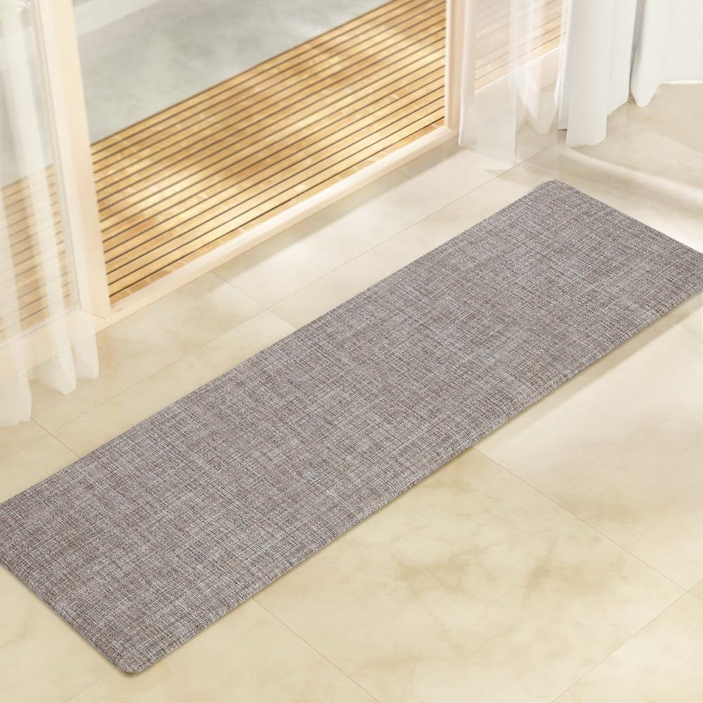 Artiss Kitchen Mats, 45 X 150Cm Textile Non-Slip Floor Rugs anti Fatigue Door Standing Mat, Waterproof Comfort Carpet for Living Room, Bathroom, Laundry, Sink image number 1