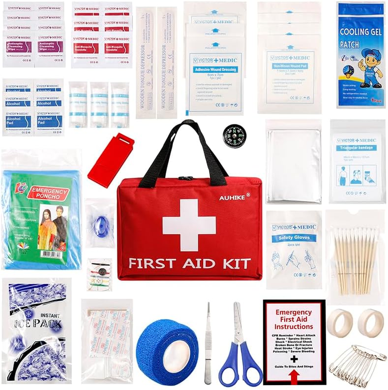 First Aid Kit - 110 Piece -For Hiking, Backpacking, Camping, Travel, Car and Cycling, Sports, Hiking or Office | Fully Packed with Emergency Supplies image number 1