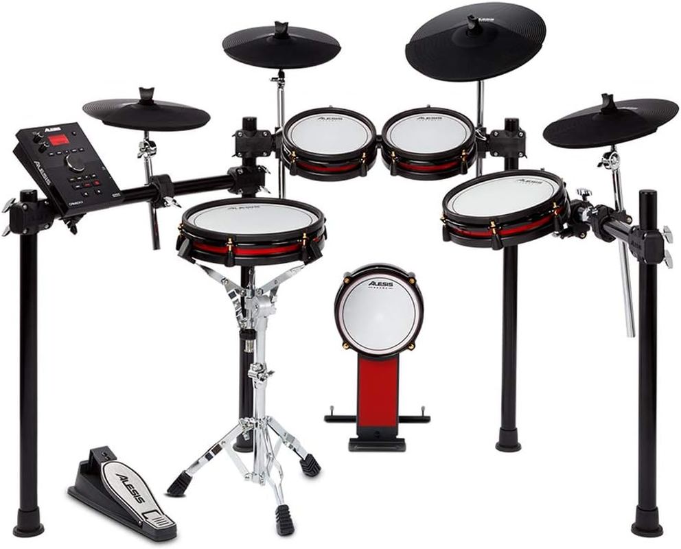 Alesis Crimson II Special Edition &ndash; Nine Piece All-Mesh Electronic Drum Kit with 4-Post Rack, 670+ Sounds, Real-Time Recording, USB Sample Loading & Drum Sticks image number 1