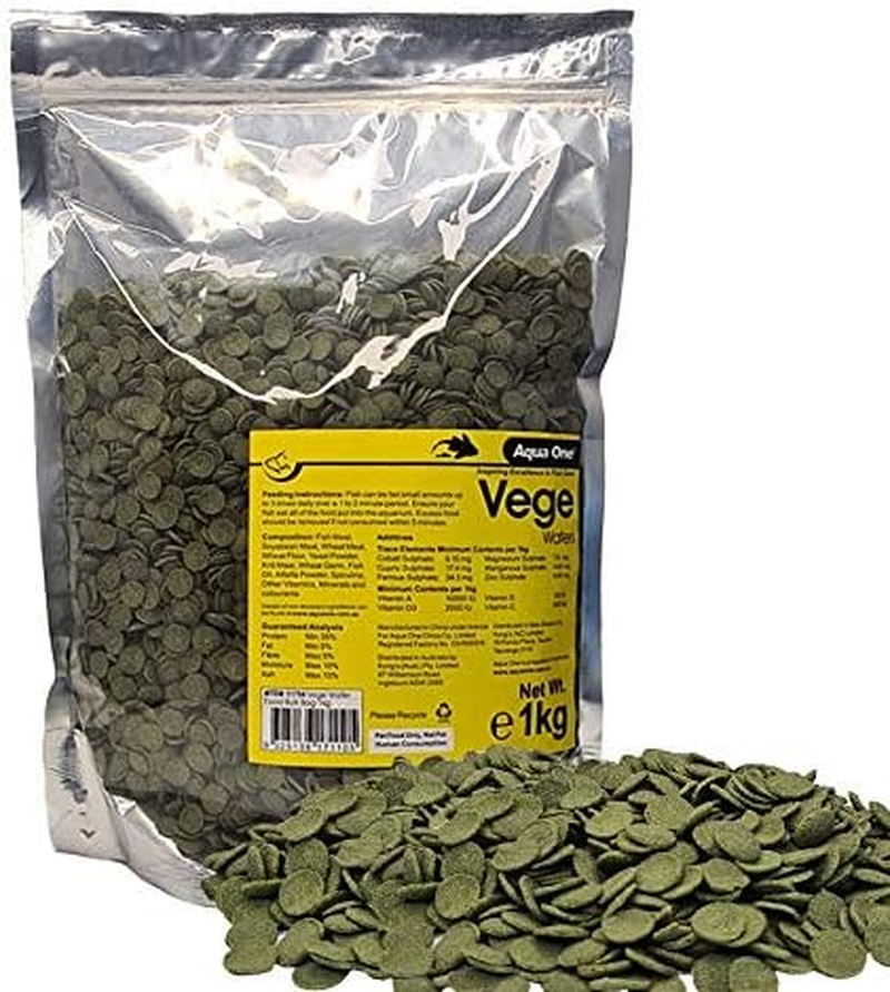 Aqua One Vege Algae Wafers Fish Food 1Kg