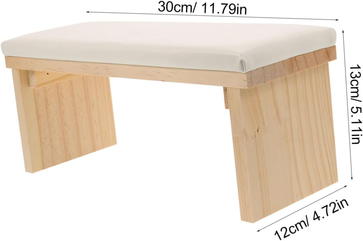 WOONEKY Hand Pillow Cushion for Nail Art Ergonomic Design Nail Arm Rest White Hand Support for Manicure Sessions image number 6