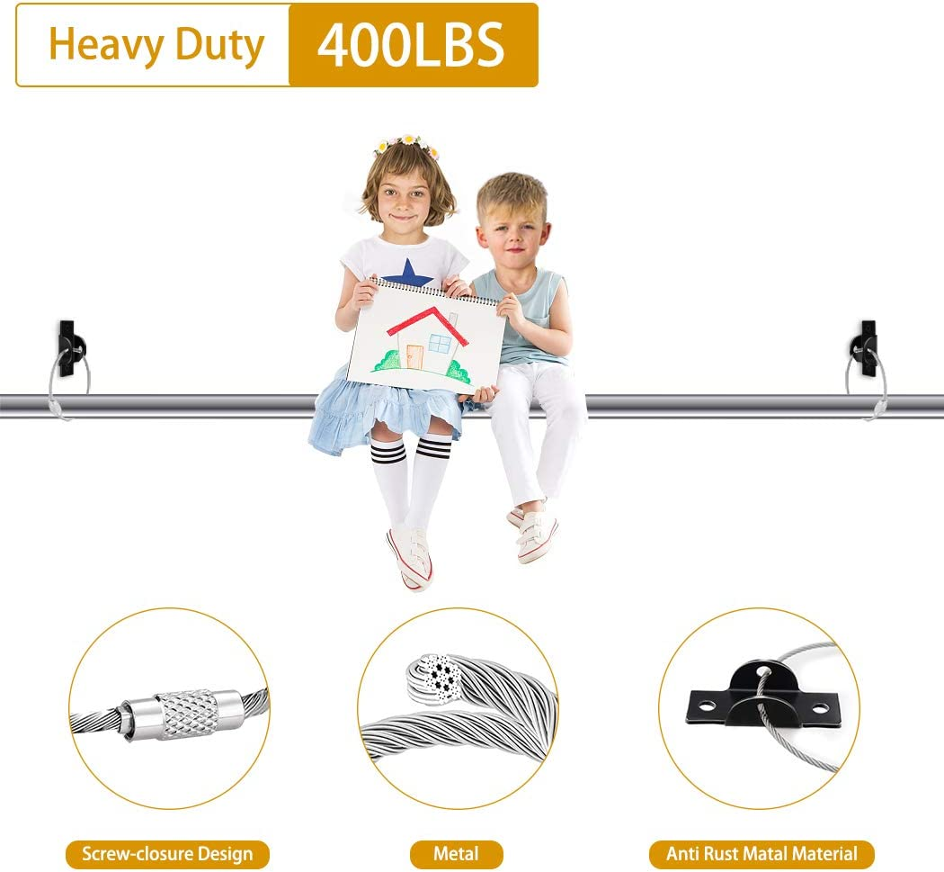 Furniture Anchors (6 Pack) Furniture Straps for Baby Proofing, Furniture Wall Anchors Metal Secure 400 Pound Falling Furniture Prevention Straps Child Pet Safety Straps Earthquake Resistant image number 2