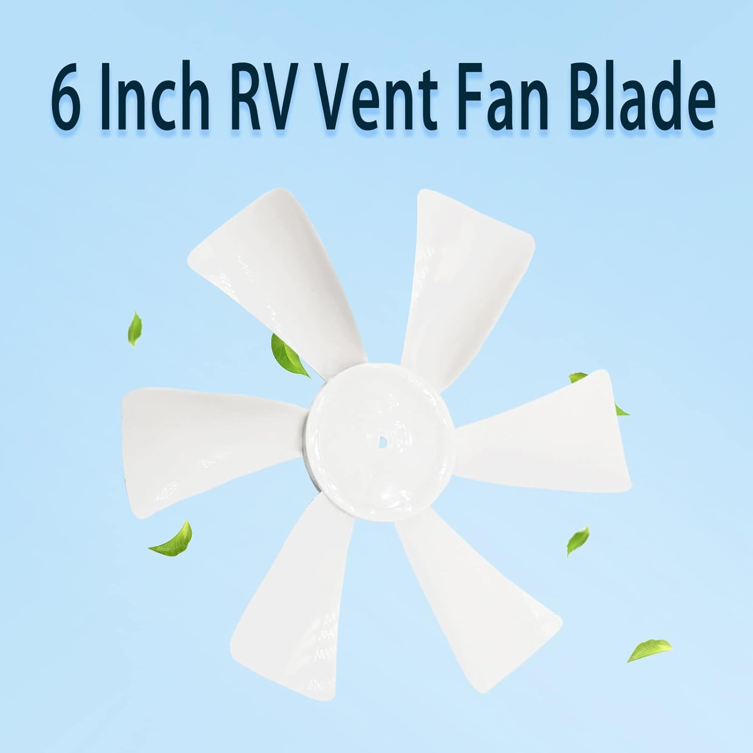 6&rsquo;&rsquo; RV Vent Fan Motor & Fan Blade Replacement, 12V D-Shaft RV Vent Motor Compatible with Heng'S, Elixir, Jensen, Jayco,Toyota Dolphin RV image number 2