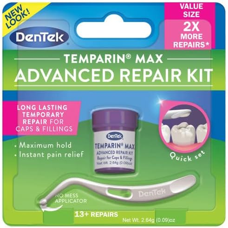 Dentek Temparin Max Caps & Fillings Repair Kit 2.64G 0.09 Ounce (Value Pack of 6) image number 3