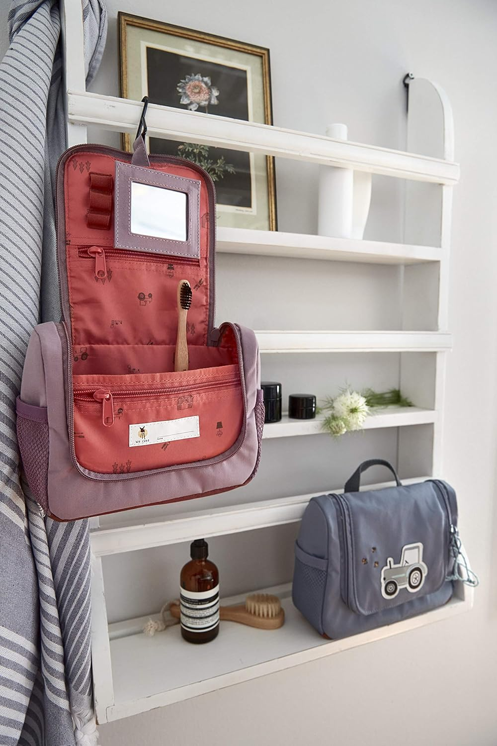 L&auml;ssig Children'S Toilet Bag Hanging Bag Wash Bag, 20 Cm/Mini Washbag Adventure, Violet, 20 Cm, Washbag - Giraffe image number 6