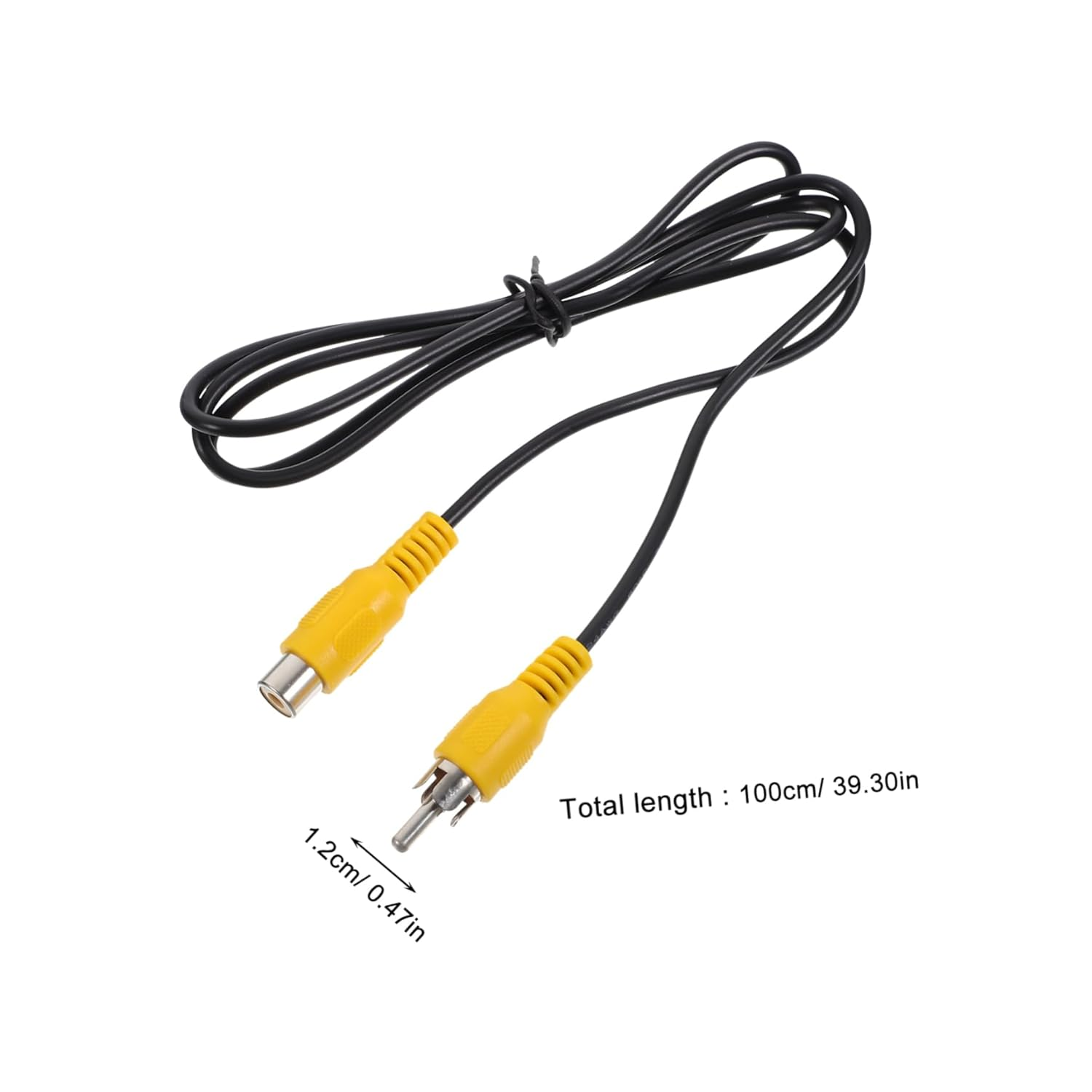 FONDOTIN Digital Cable Cable Extension Audio Wire RCA Male to Female 1M Metal Contact Audio Connect Wire for Home Theater Speaker Subwoofer DVD Vcd image number 3
