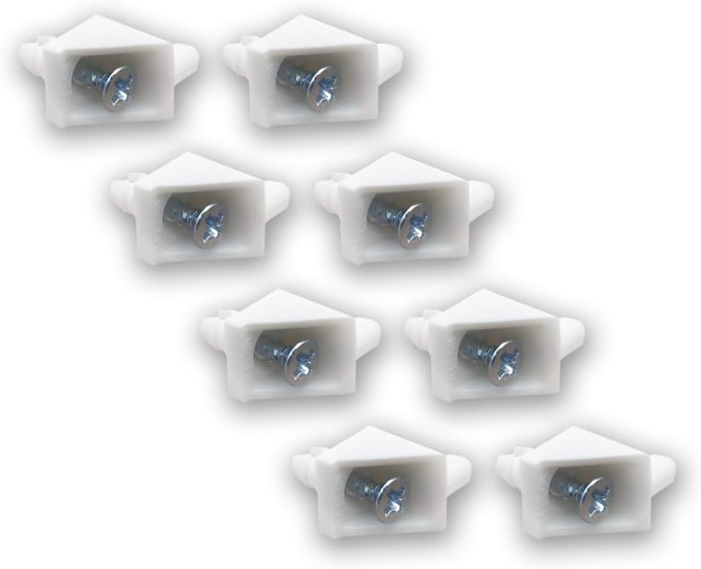 Replacement Shelf Support White Ready to Assemble - Replacement Part 101558 Fits IKEA Pax, KOMPLEMENT Wardrobe (White, Pack of 24) image number 1