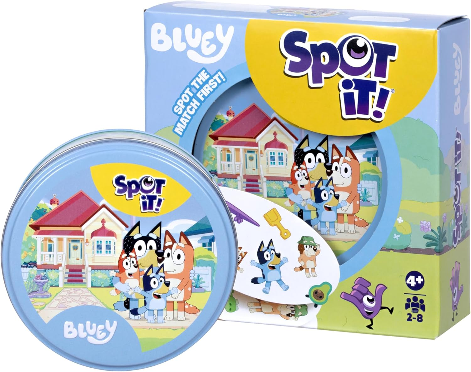 Spot It! Bluey, Simple, Fun, Fast: the Ultimate Game of Observation and Speed for Everyone image number 1