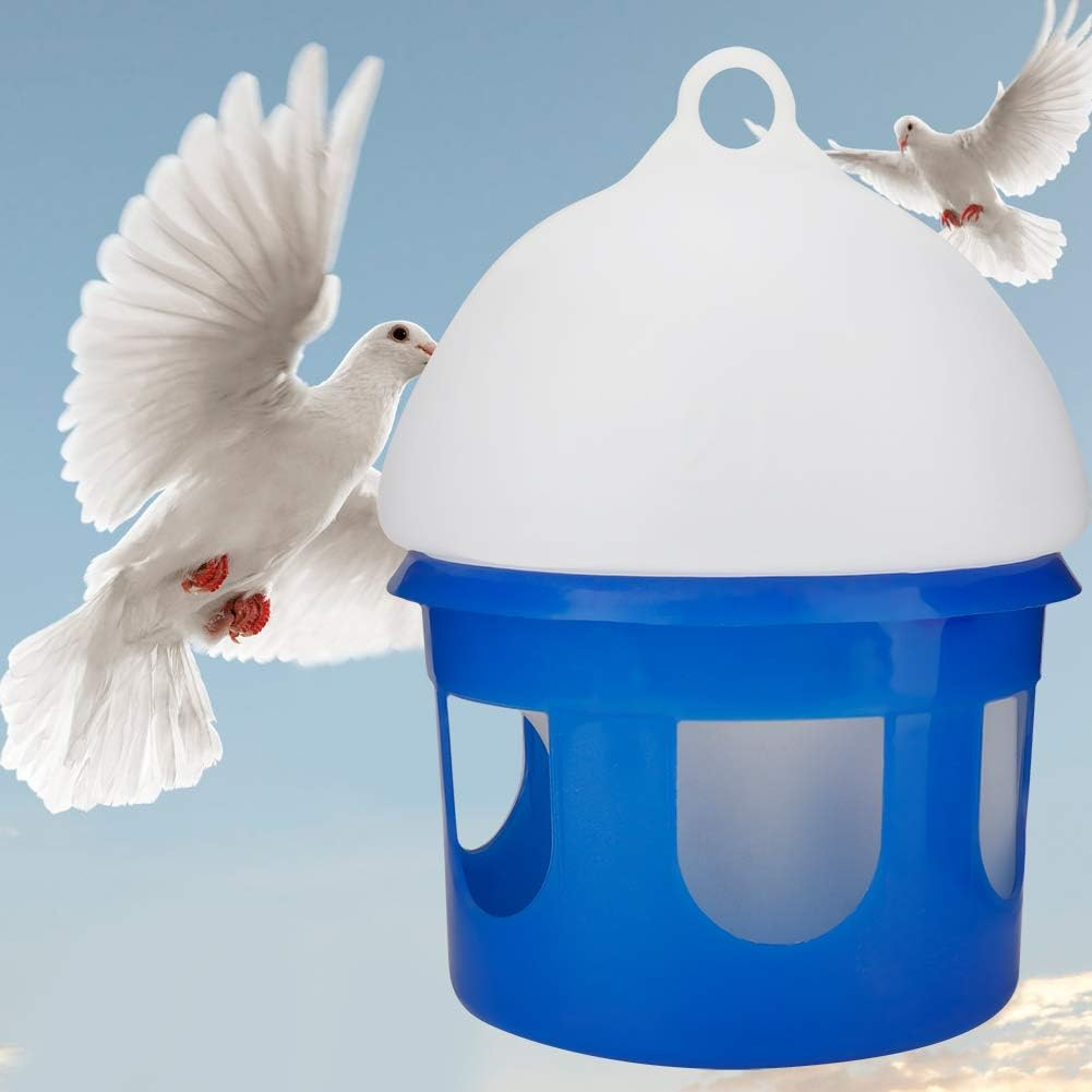 Automatic Pigeon Feeder, Water Dispenser, Birds, ABS Material Water Drinker, 360&deg; Rotating Circular Tube, Control Water Level, Non-Toxic, Durable, (2L) image number 1