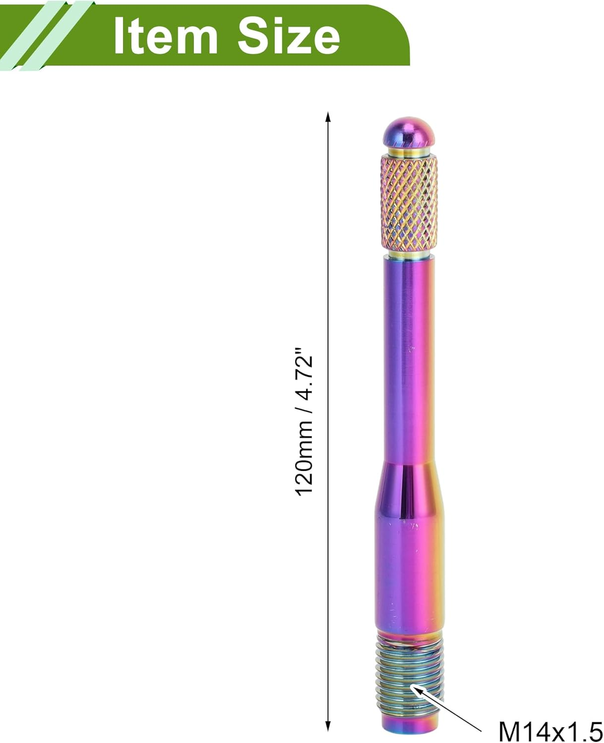 HOPESPANNER Universal M14 X 1.5 Wheel Alignment Pin Durable 120 Mm Rim Pin Pilot Pen Tyre Change Aid Tool Made of Stainless Steel Pack of 1 image number 3