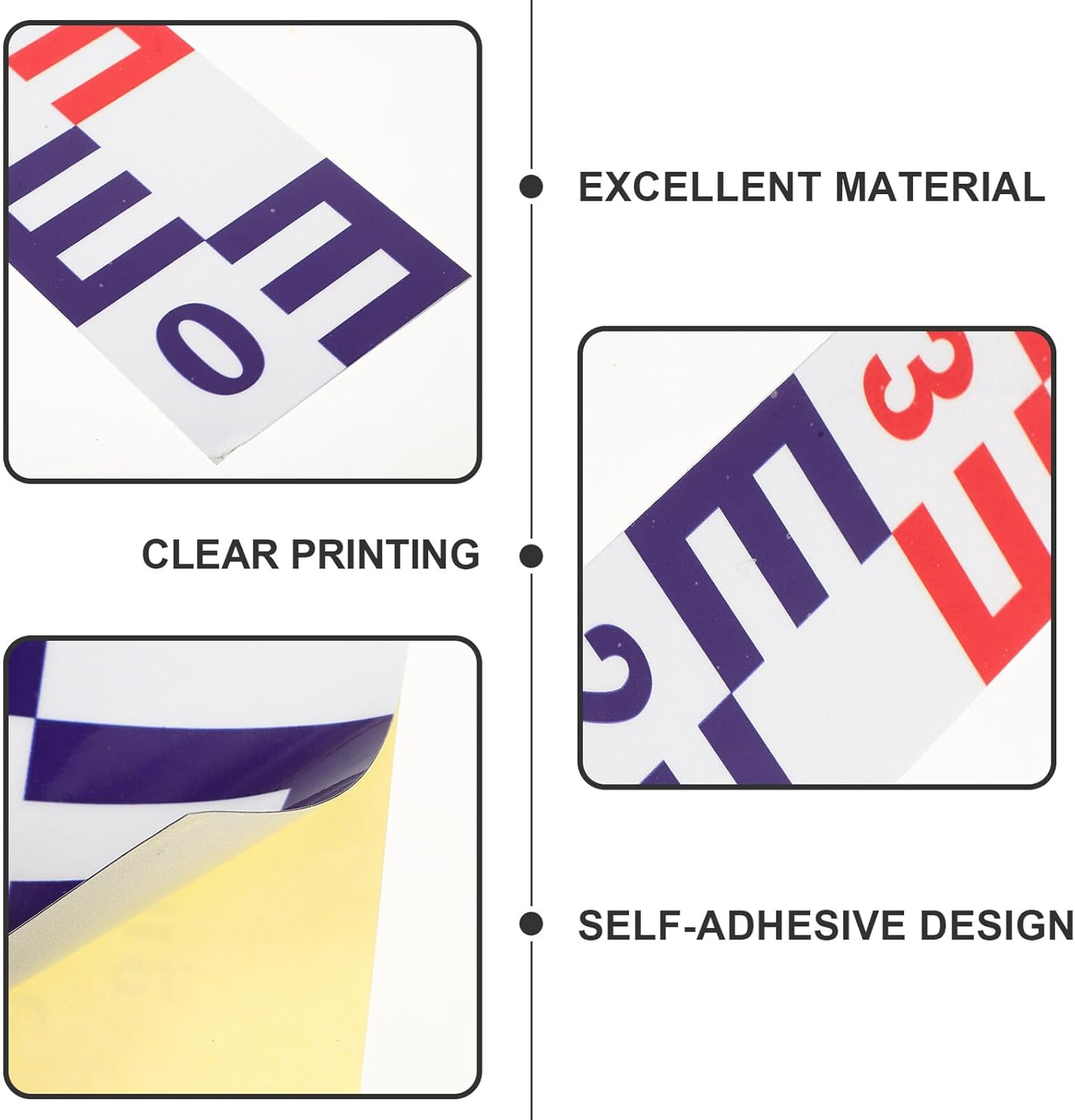 Jojofuny Reflective Water Level Sticker Self-Adhesive Gauge Measuring Decal Depth Scale for Accurate Tide Observation and Water Shortage Reminder image number 3