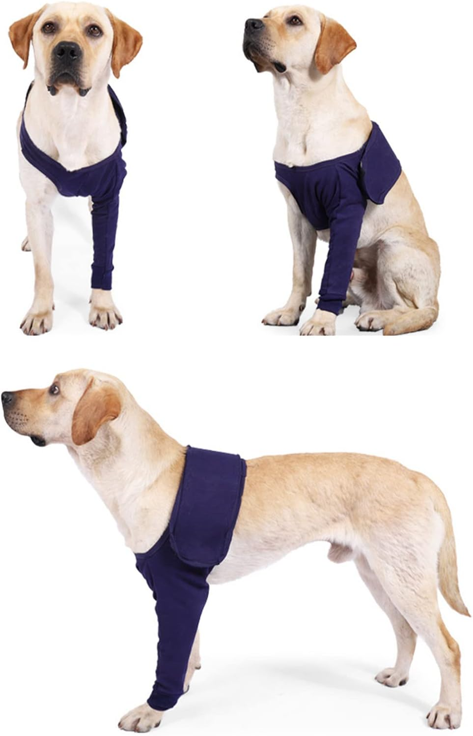 Dog Elbow Brace Protector, Breathable Elbow Protector Pads, Comfort Highly Elastic Lick Proof Elbow Brace Immobilizer Support for Postoperative Recovery, Wound Wrapping, Black(Xl) image number 6