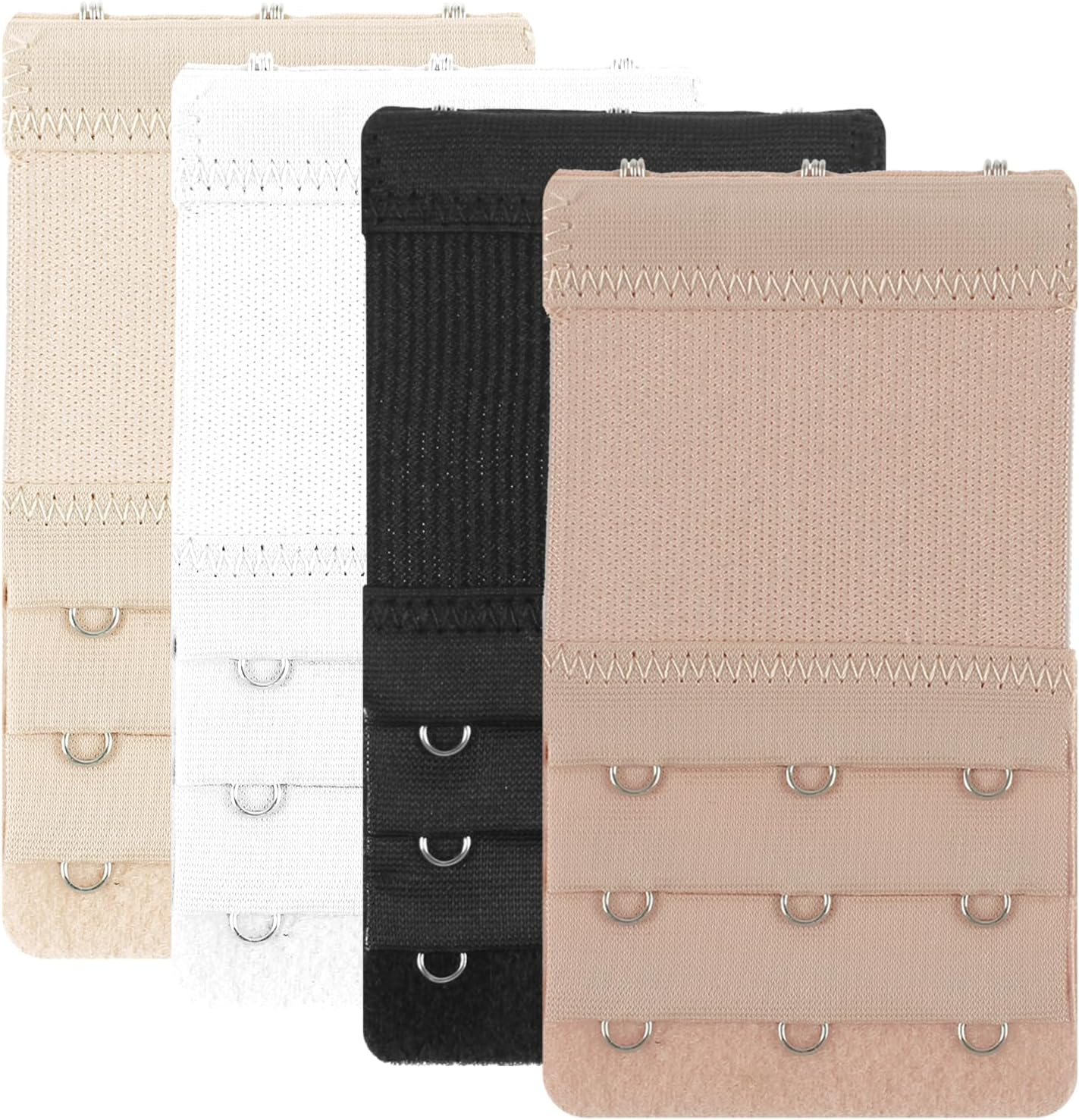 Bra Extender,H HOME-MART Women'S Bra Extender 3 Rows 2 Hooks 3 Hooks 4 Hooks 5 Hooks Bra Extension Strap Soft and Comfortable