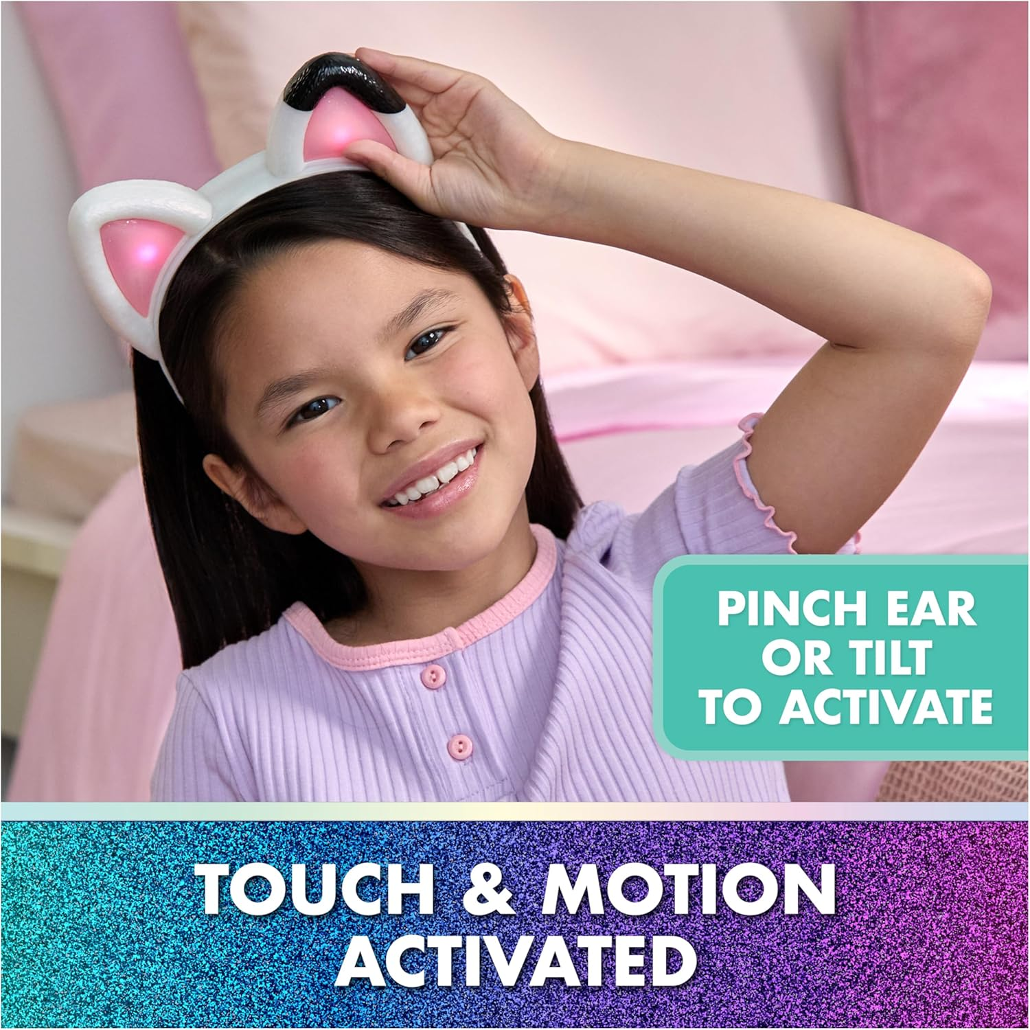Gabby'S Dollhouse: the Movie, Meow-Mazing Interactive Ears, Hairband with Lights, Sounds and 3 Modes of Play, Kids Toys for Girls and Boys Ages 3 and Up image number 5