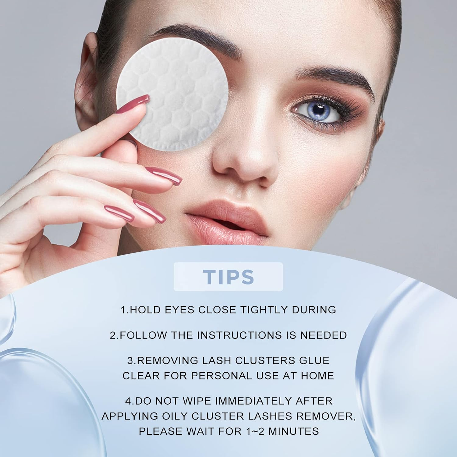 QUEWEL Lash Clusters Glue Remover 5Ml Eyelash Clusters Remove Cleanly for DIY Eyelash Extension of Removal Cluster Lashes image number 2