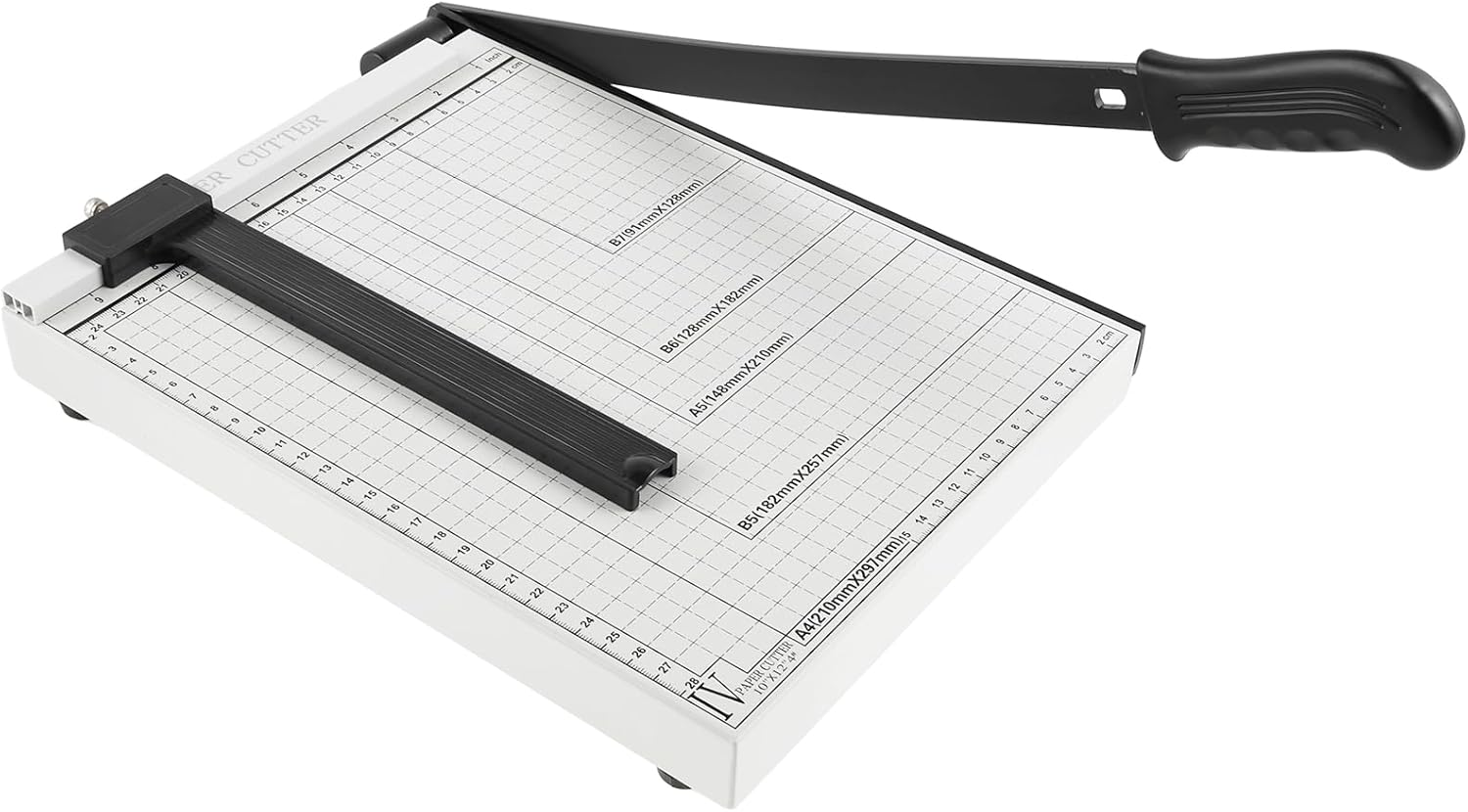 Guillotine Paper Cutter A4 Precision Paper Trimmer with Safety Guard and Non-Slip Base 10 Sheet Capacity for Cutting Paper, Card, Photos and More (1Pack) image number 2